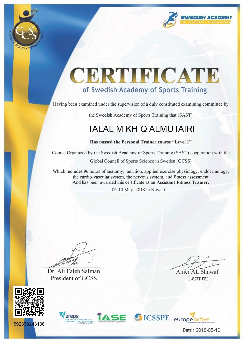 TALAL M KH Q ALMUTAIRI